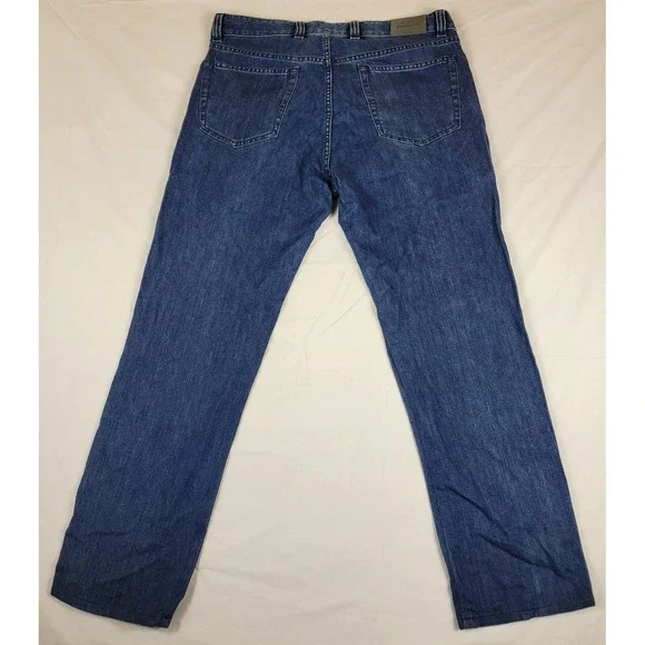 Ermenegildo Zegna Mens Straight Leg Jeans Blue Denim Made in Italy Size 35x29 - Picture 5 of 9